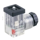 DIN43650C型透明带灯电磁阀插头