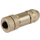 HTP M12金属带屏蔽航空插头