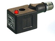 DIN43650A电磁阀插头转M12连接器