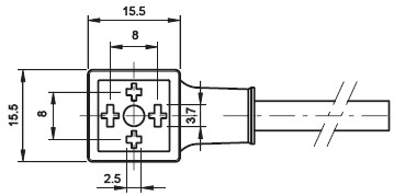 OMAL C型注塑接头8mm尺寸