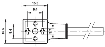 OMAL C型注塑接头9.4mm尺寸